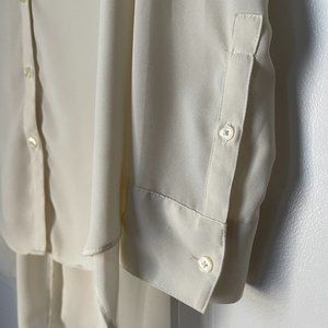 Express Off White Long Blouse